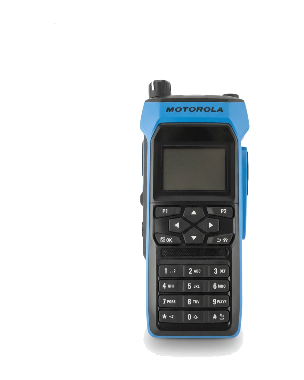 Motorola MOTOTRBO R7Ex FKP - Walkie-Talkie ATEX/IECEx Intrinsically Safe (Radio Anti Ledakan) - Motorola MOTOTRBO R7Ex FKP tampak depan dengan layar dan keypad